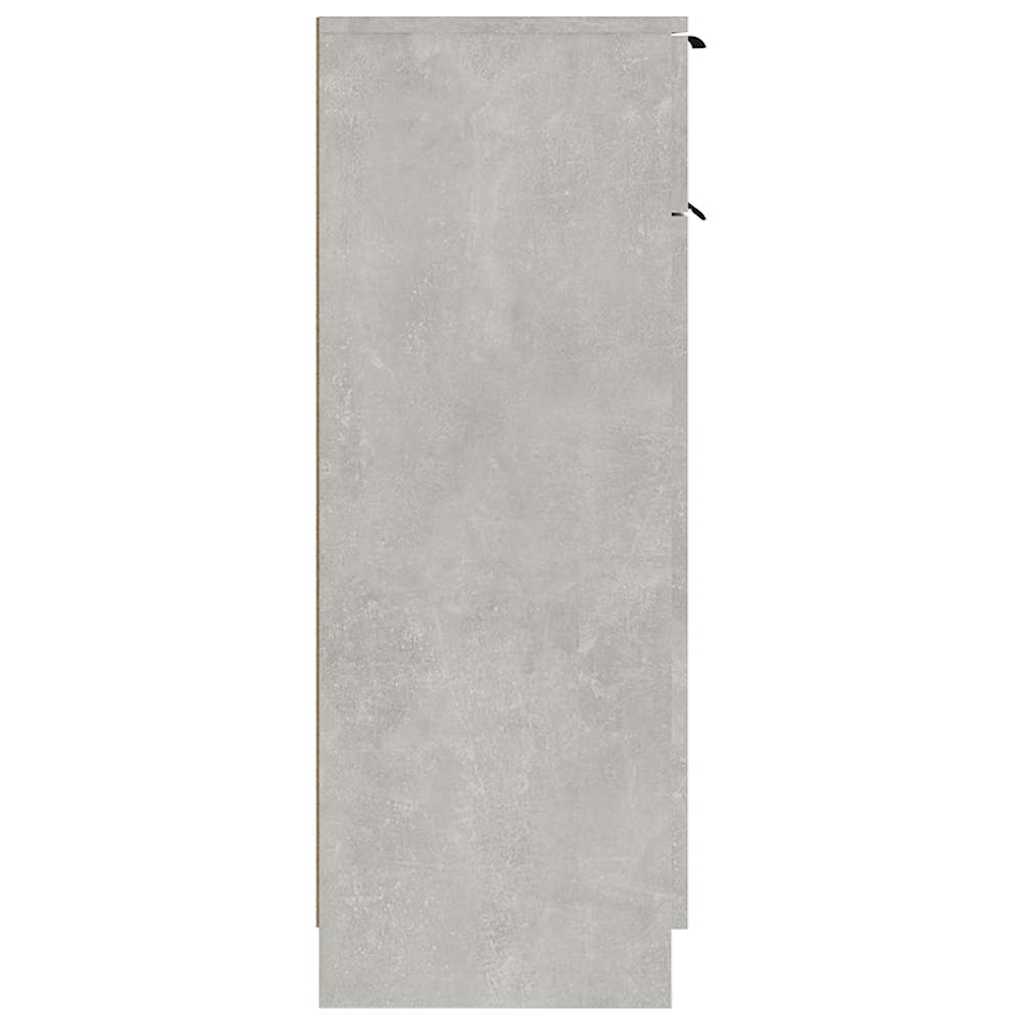 Bathroom Cabinet Concrete Grey 32x34x90 cm Engineered Wood
