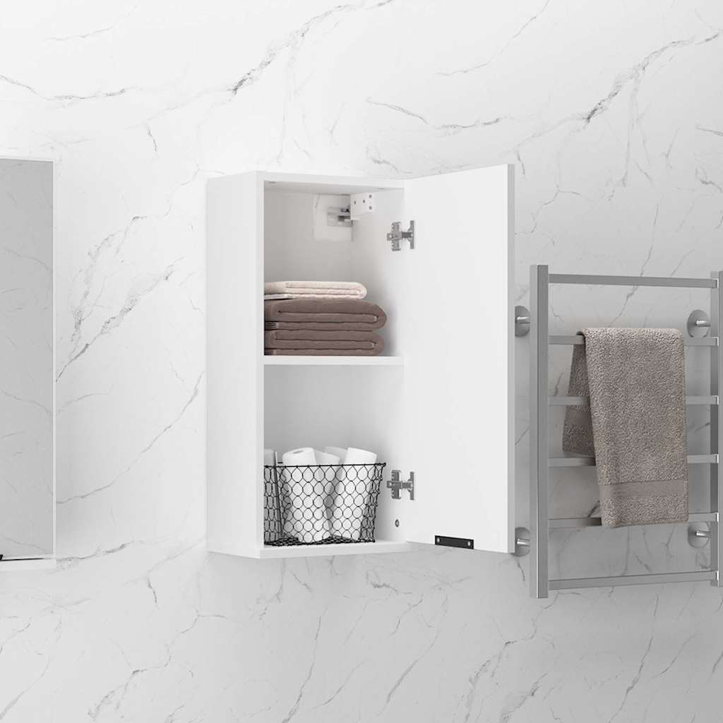 Wall-mounted Bathroom Cabinet White 32x20x67 cm