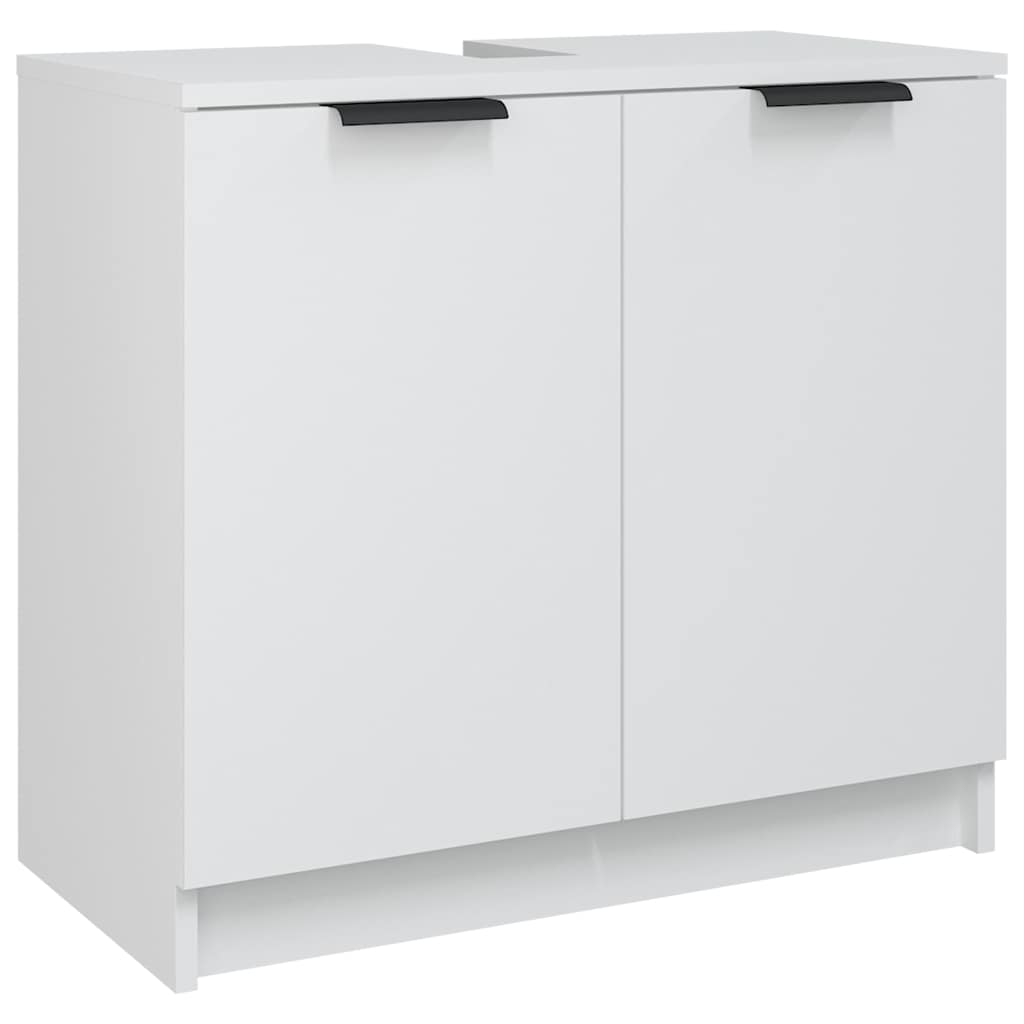 Bathroom Cabinet White 64,5x33,5x59 cm Engineered Wood