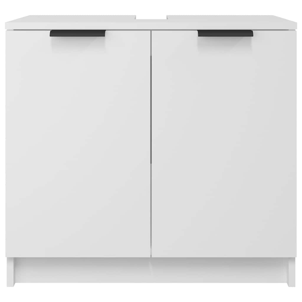 Bathroom Cabinet White 64,5x33,5x59 cm Engineered Wood