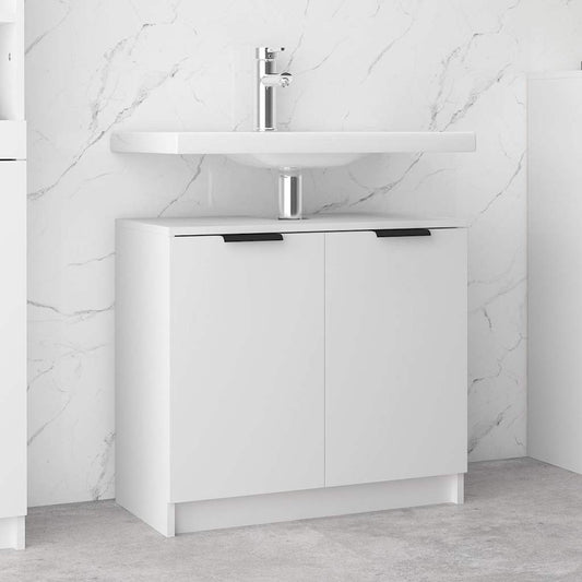 Bathroom Cabinet White 64,5x33,5x59 cm Engineered Wood