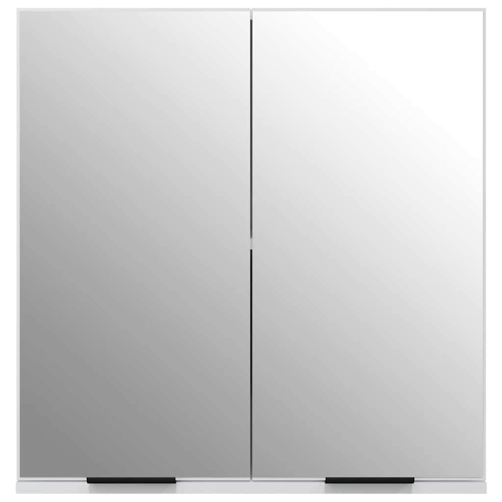 Bathroom Mirror Cabinet White 64x20x67 cm
