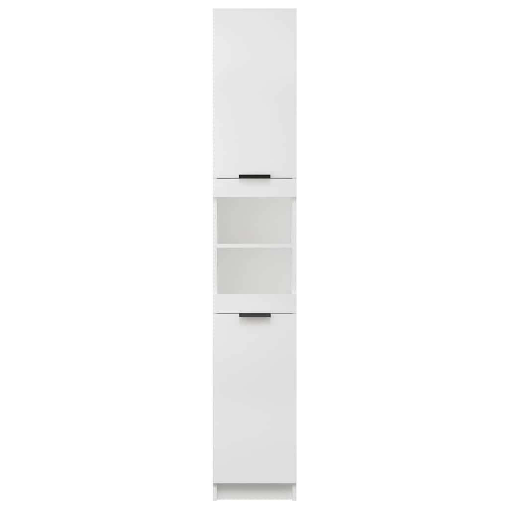 Bathroom Cabinet White 32x34x188,5 cm Engineered Wood