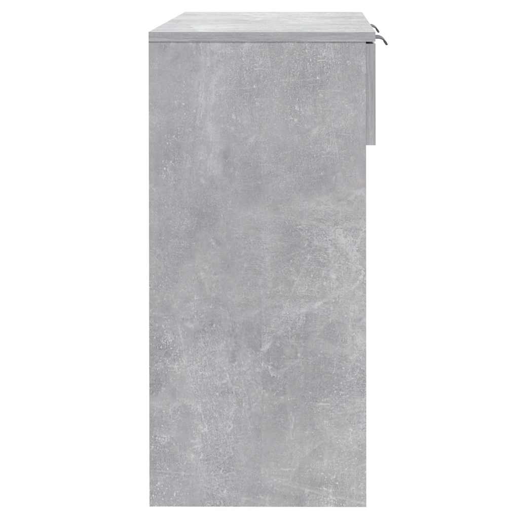 Console Table Concrete Grey 90x36x75 cm Engineered Wood