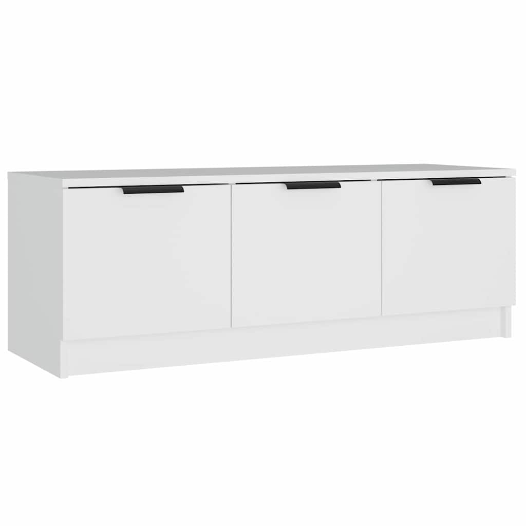 TV Cabinet White 102x35x36,5 cm Engineered Wood