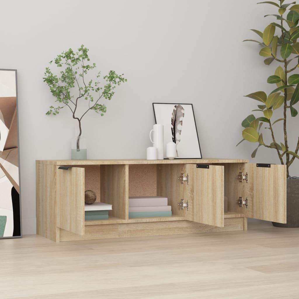 TV Cabinet Sonoma Oak 102x35x36.5 cm Engineered Wood