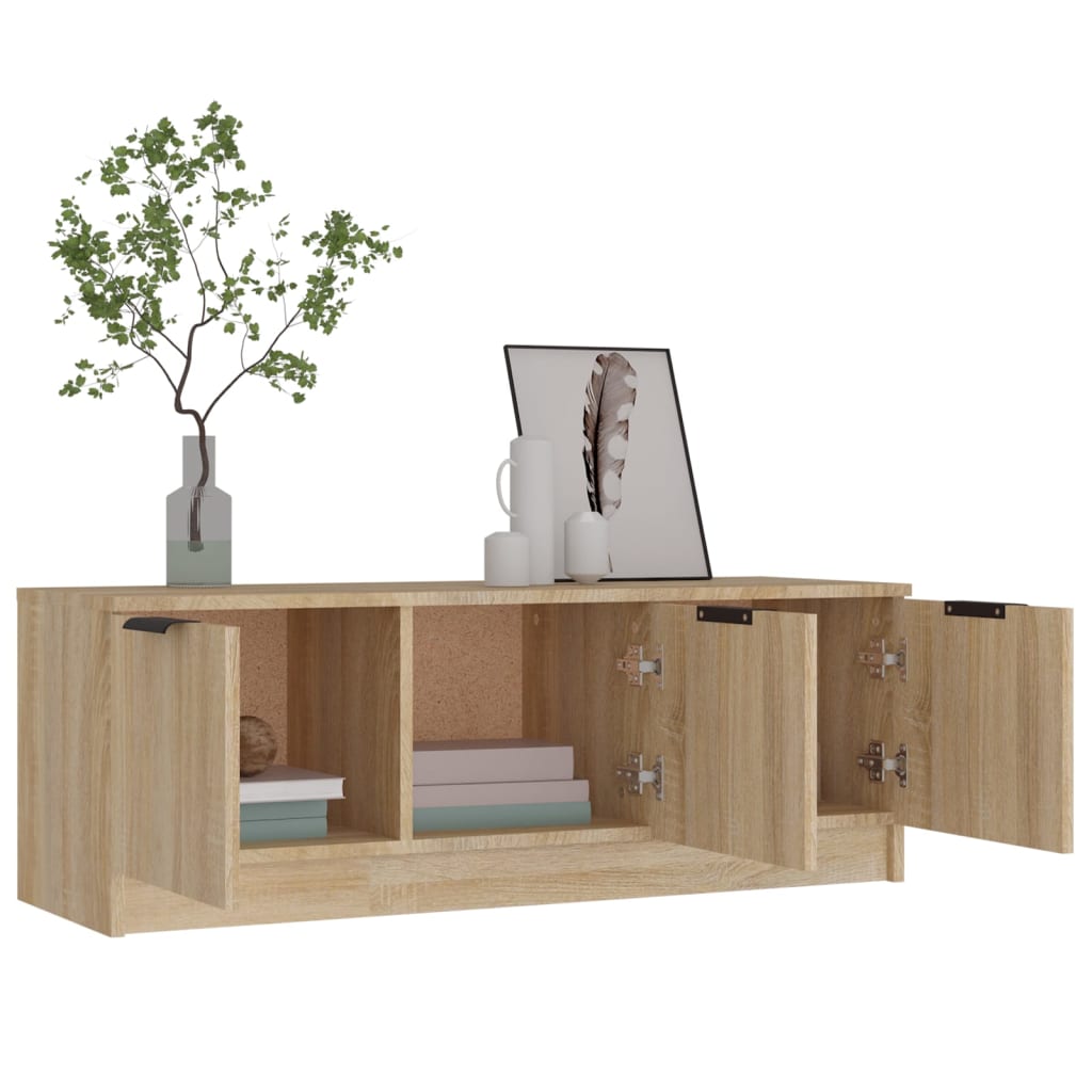 TV Cabinet Sonoma Oak 102x35x36.5 cm Engineered Wood