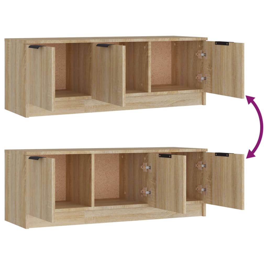 TV Cabinet Sonoma Oak 102x35x36.5 cm Engineered Wood