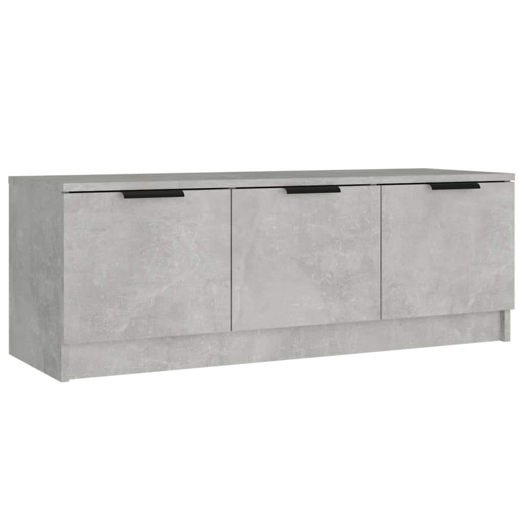 vidaXL TV Cabinet Concrete Grey 102x35x36.5 cm Engineered Wood