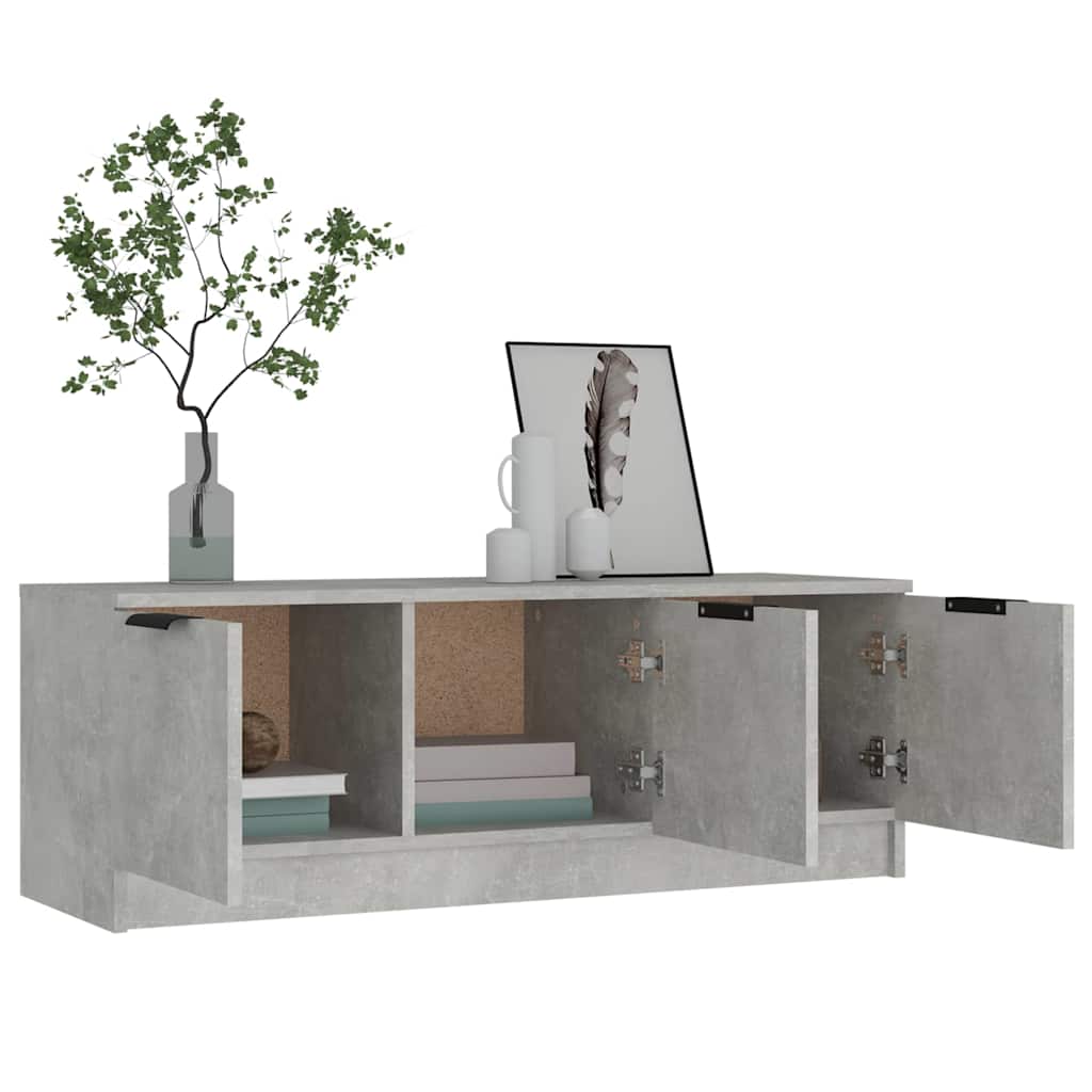 TV Cabinet Concrete Grey 102x35x36,5 cm Engineered Wood