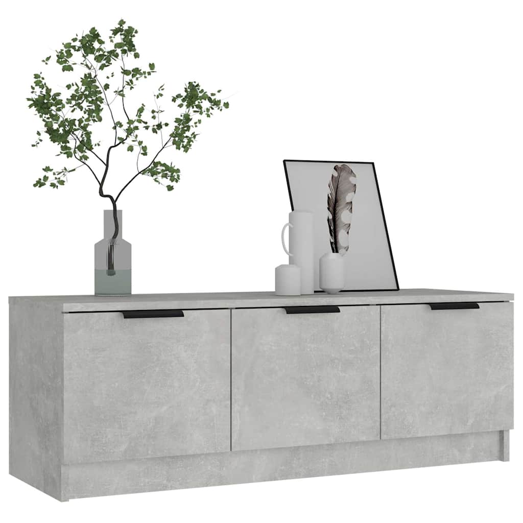 TV Cabinet Concrete Grey 102x35x36,5 cm Engineered Wood