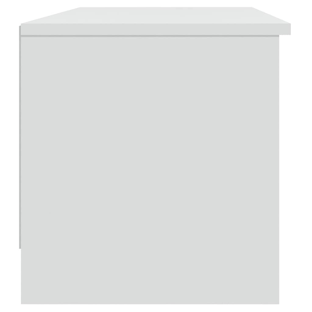 TV Cabinet White 102x35,5x36,5 cm Engineered Wood