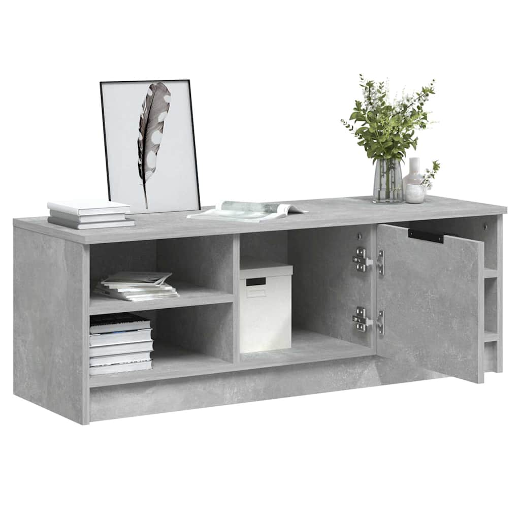 TV Cabinet Concrete Grey 102x35,5x36,5 cm Engineered Wood
