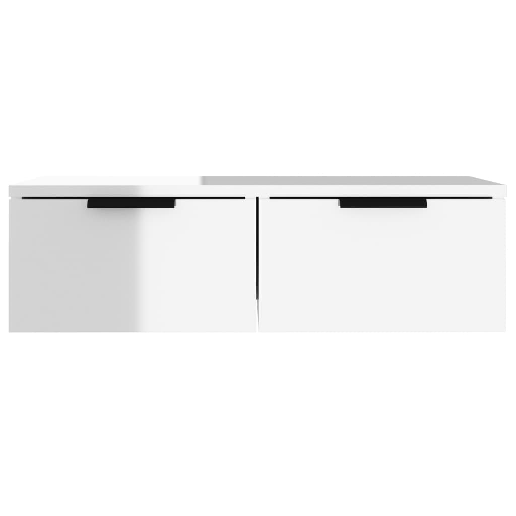 vidaXL Wall Cabinet High Gloss White 68x30x20 cm Engineered Wood