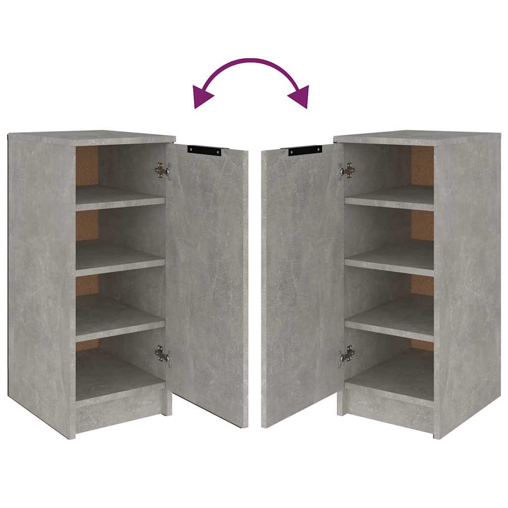 Shoe Cabinet Concrete Grey 30x35x70 cm Engineered Wood