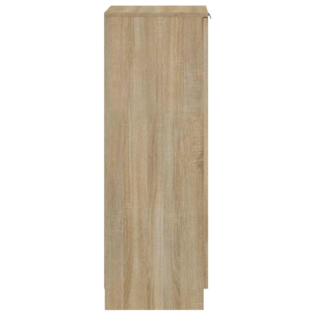 Shoe Cabinet Sonoma Oak 30x35x100 cm Engineered Wood