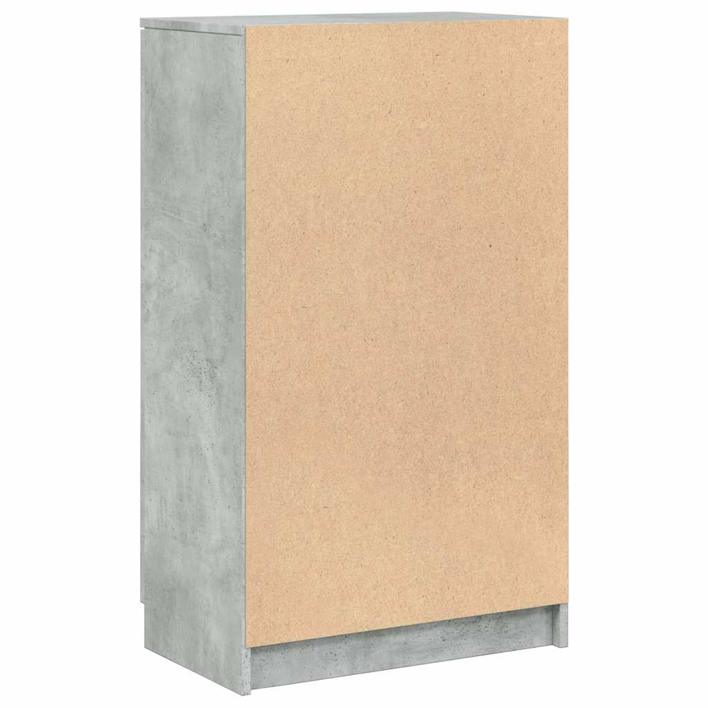 Shoe Cabinet Concrete Grey 59x35x100,5 cm Engineered Wood