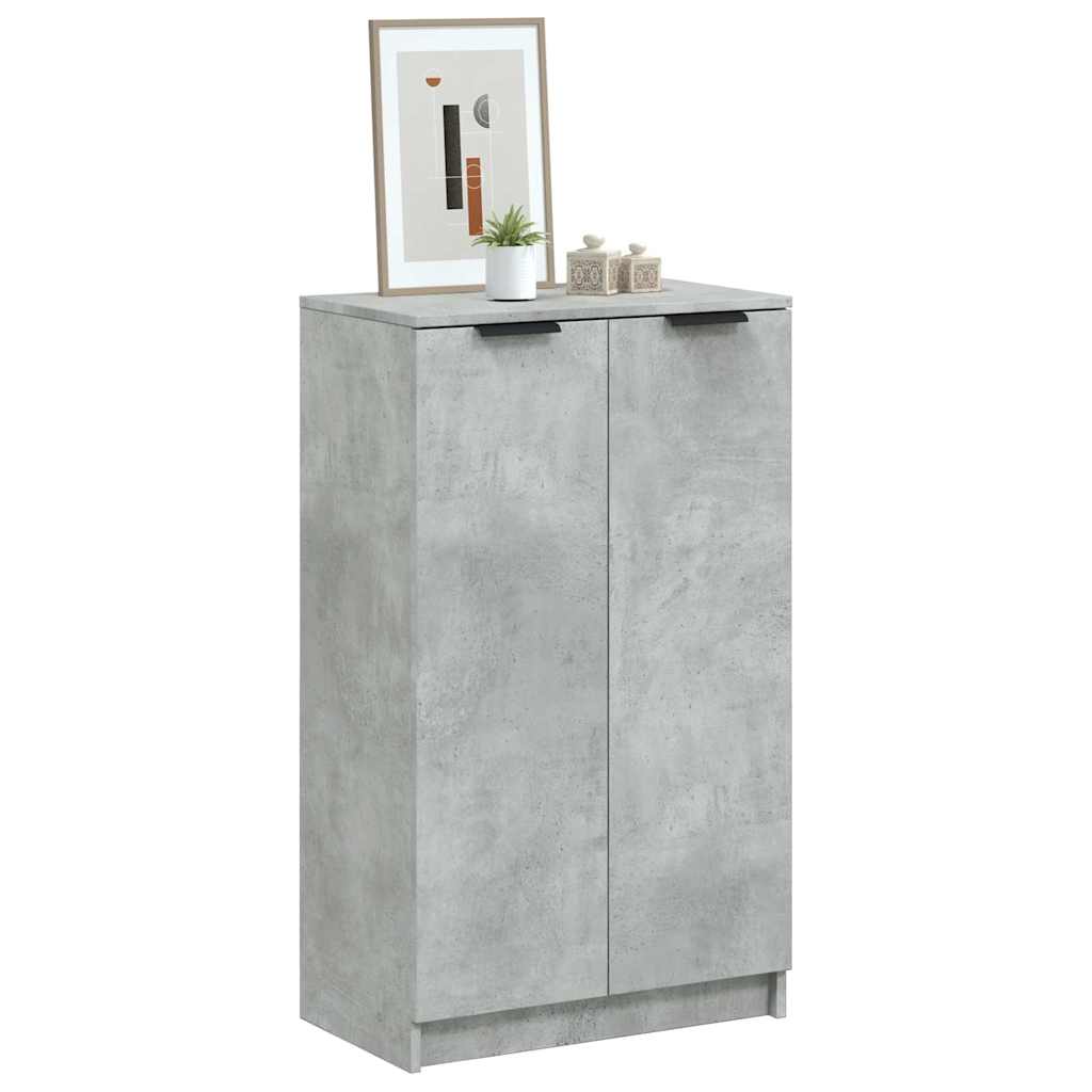 Shoe Cabinet Concrete Grey 59x35x100,5 cm Engineered Wood