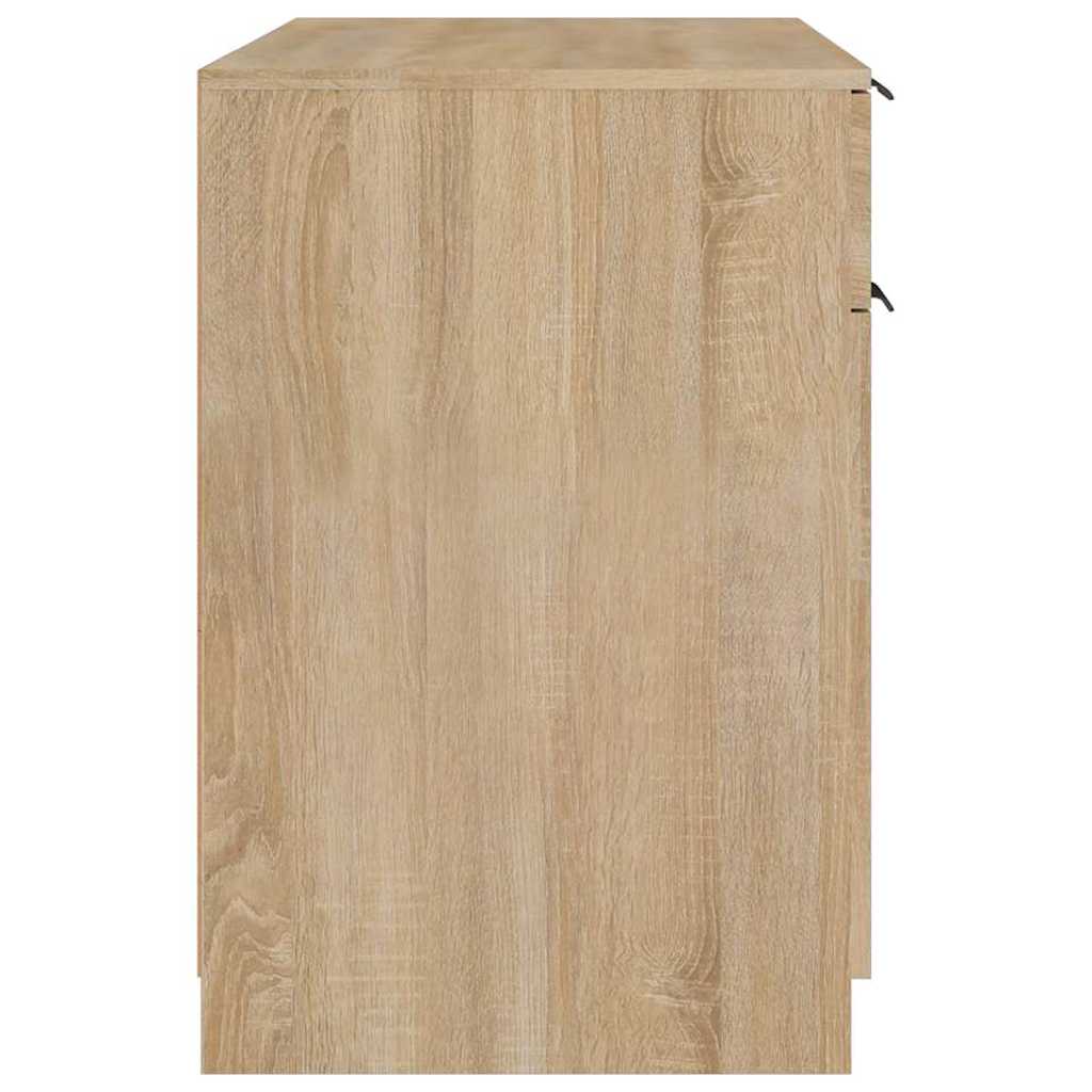 Desk Sonoma Oak 100x50x75 cm Engineered Wood