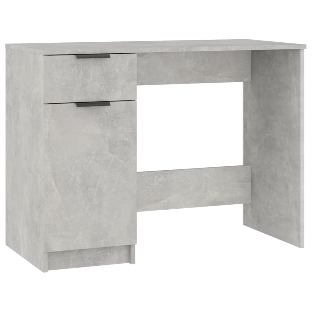 Bureau Béton Gris 100x50x75 cm Bois d'ingénierie