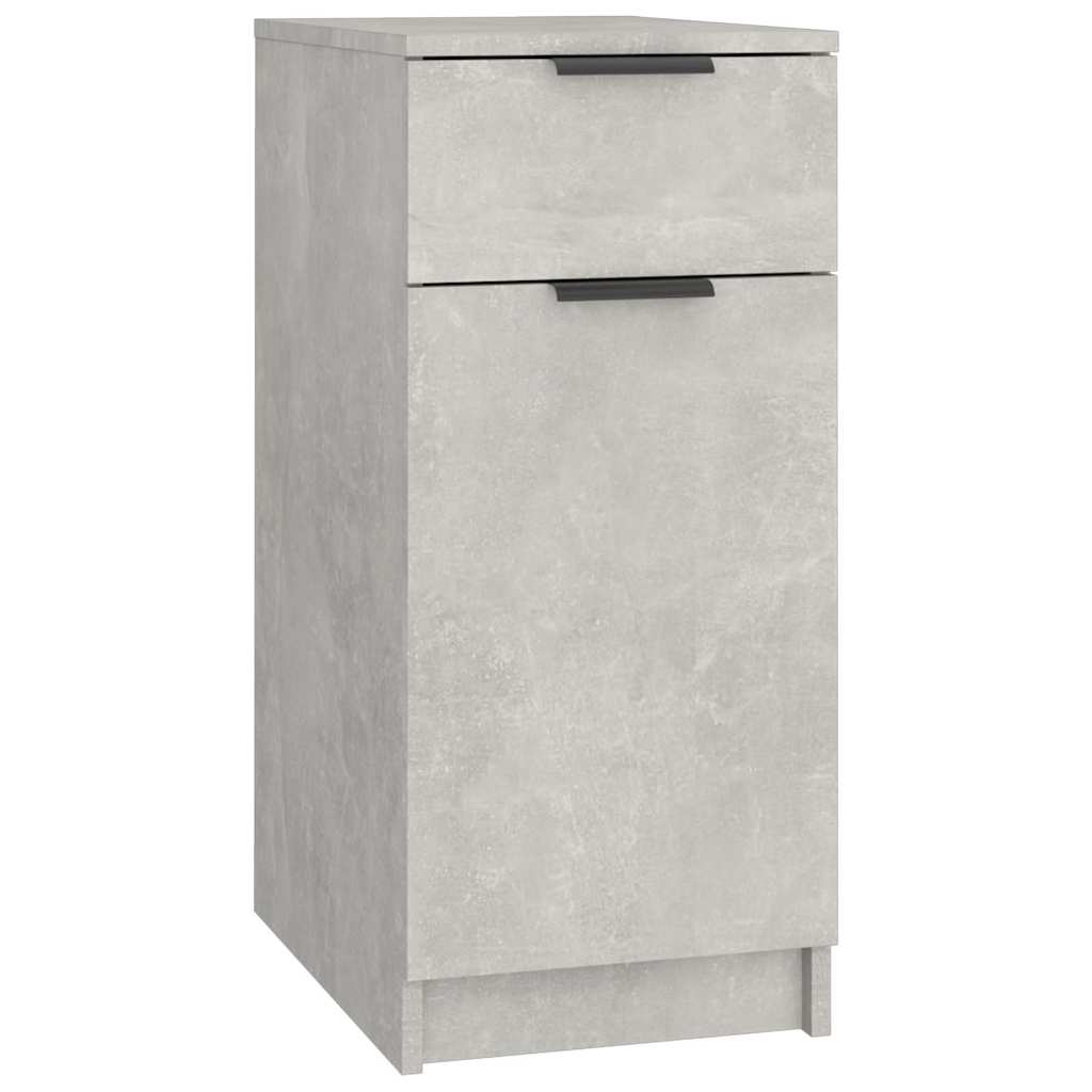 Desk Cabinet Concrete Grey 33,5x50x75 cm Engineered Wood