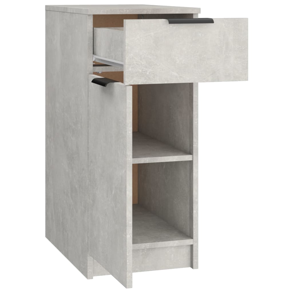 Desk Cabinet | Concrete grey | Engineered wood | Compact | Desk Cabinet