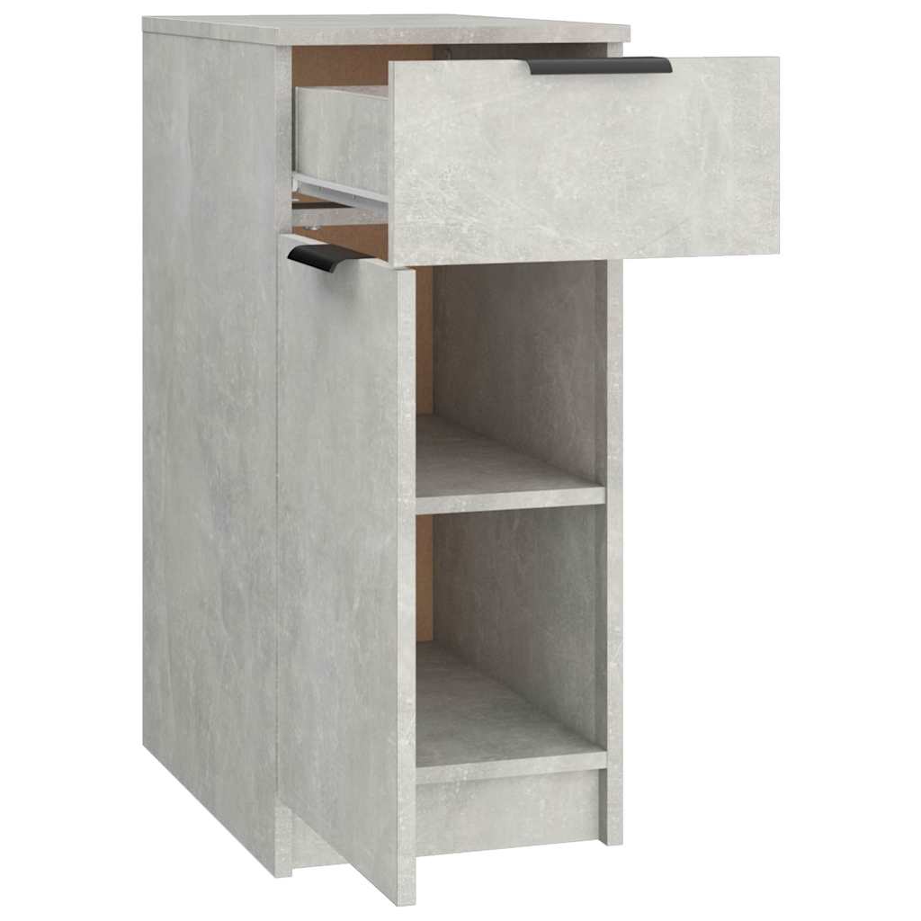 Desk Cabinet Concrete Grey 33,5x50x75 cm Engineered Wood