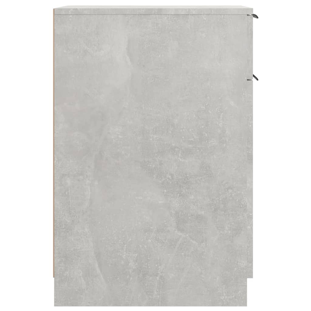 Desk Cabinet | Concrete grey | Engineered wood | Compact | Desk Cabinet