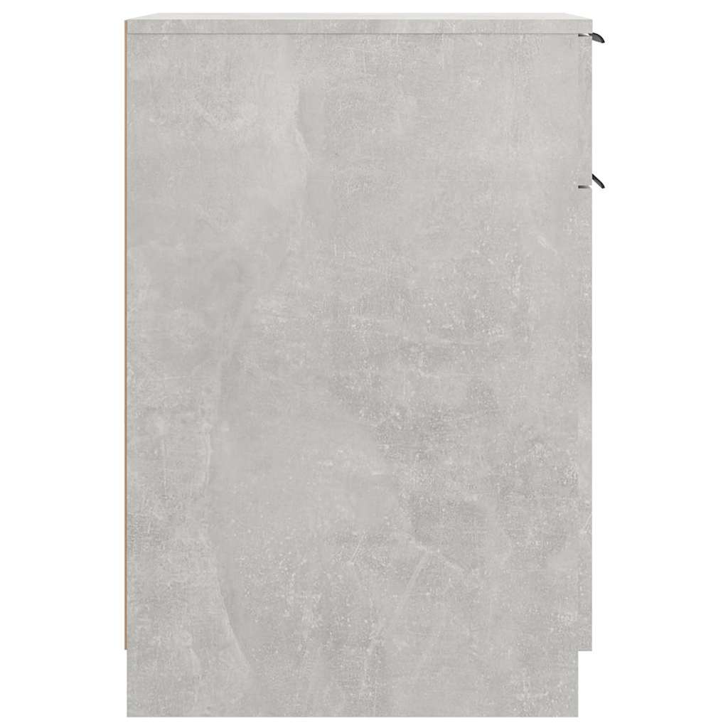 Desk Cabinet Concrete Grey 33,5x50x75 cm Engineered Wood