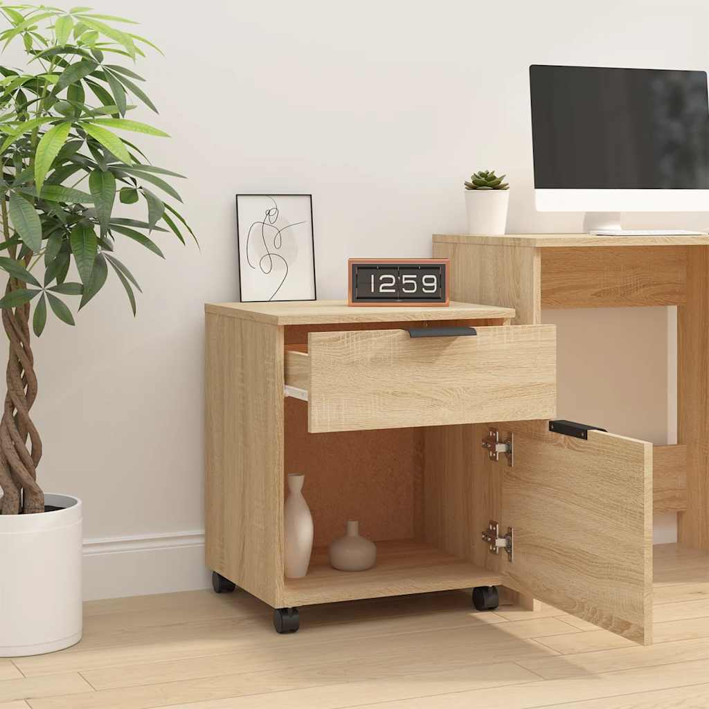 File Cabinet | Sonoma oak | Engineered wood | 45x38x54 cm | Swivel