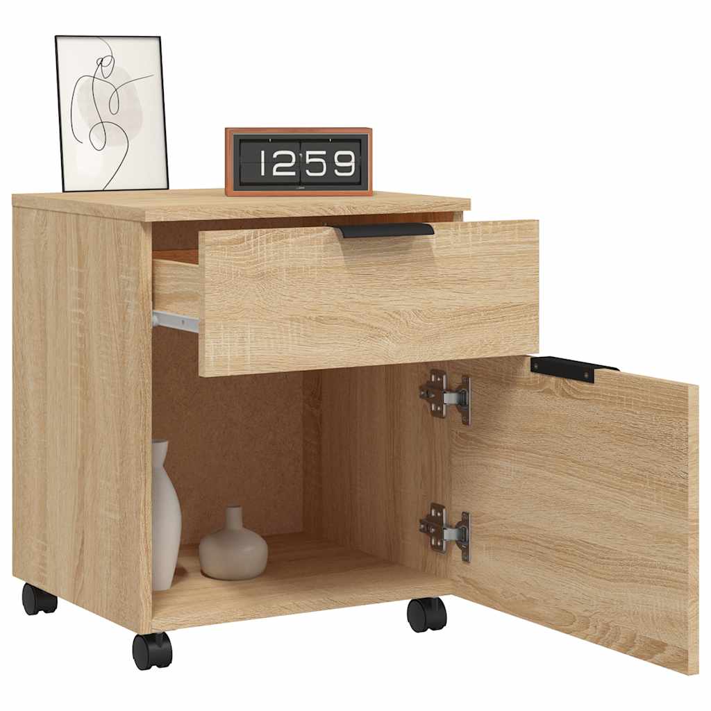 File Cabinet | Sonoma oak | Engineered wood | 45x38x54 cm | Swivel