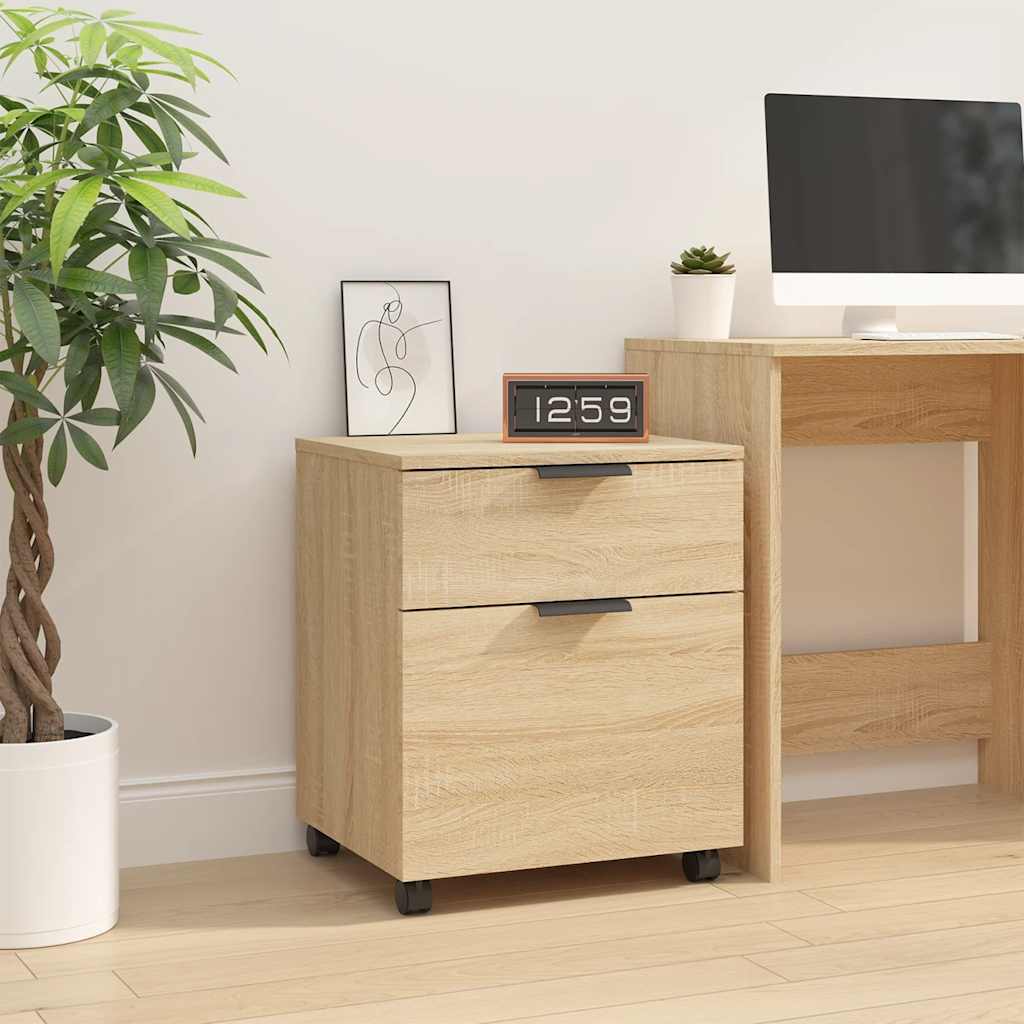 File Cabinet | Sonoma oak | Engineered wood | 45x38x54 cm | Swivel
