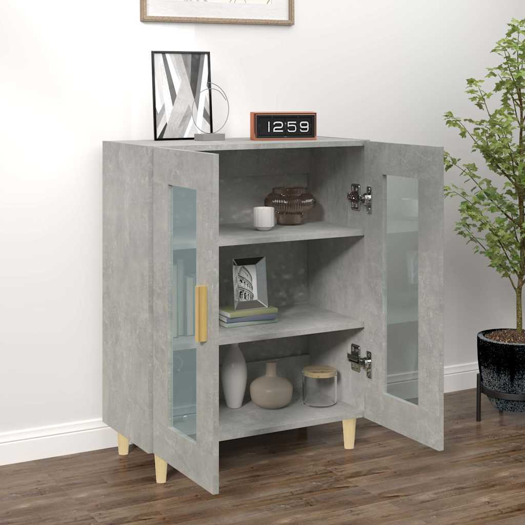 Sideboard Concrete Grey 69,5x34x90 cm Engineered Wood