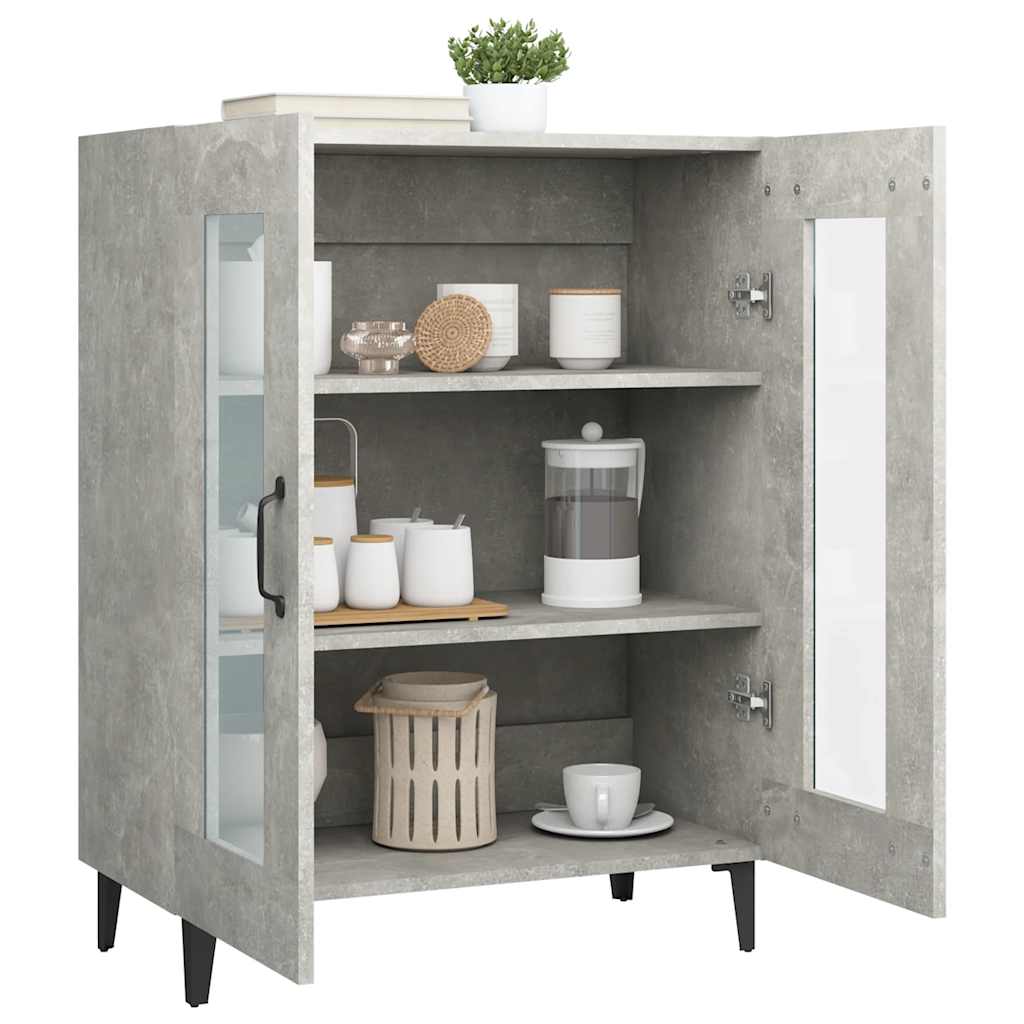 Sideboard Concrete Grey 69.5x34x90 cm Engineered Wood