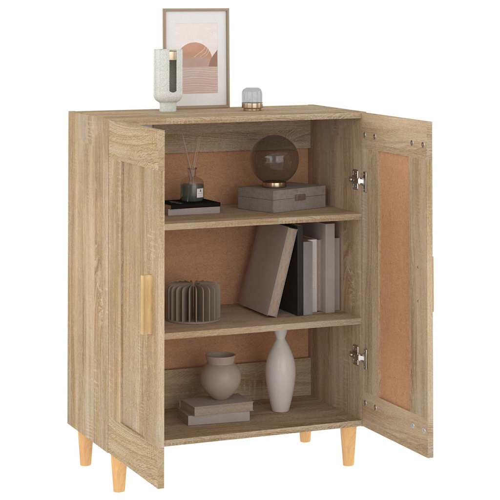 812135 vidaXL Sideboard Sonoma Oak 69,5x34x90 cm Engineered Wood