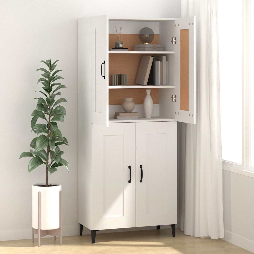 812141 vidaXL Sideboard White 69,5x34x90 cm Engineered Wood