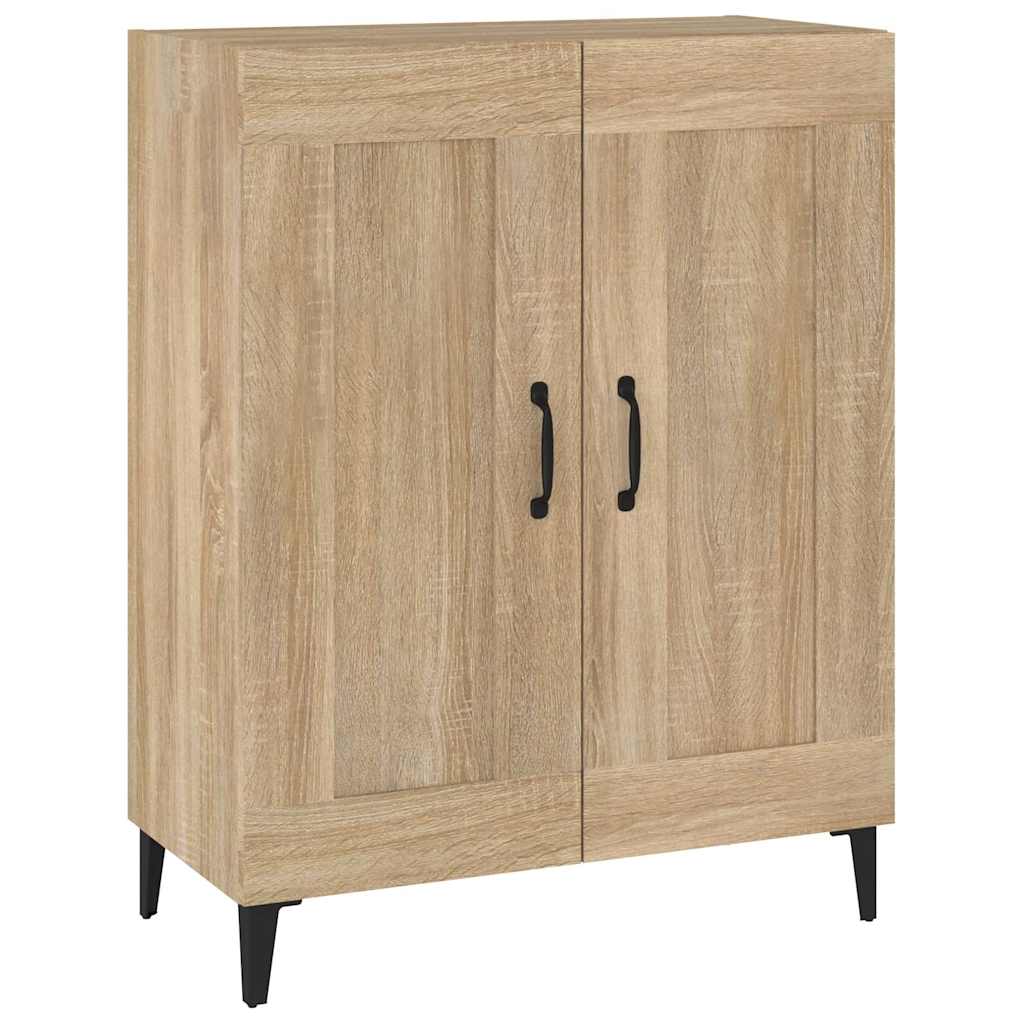 812144 vidaXL Sideboard Sonoma Oak 69,5x34x90 cm Engineered Wood