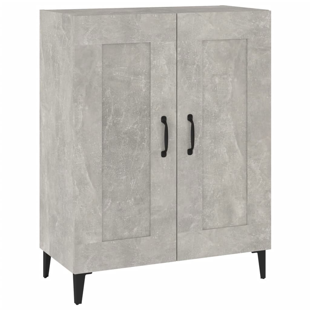 vidaXL Sideboard Concrete Grey 69.5x34x90 cm Engineered Wood