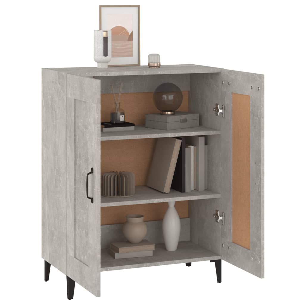 vidaXL Sideboard Concrete Grey 69.5x34x90 cm Engineered Wood