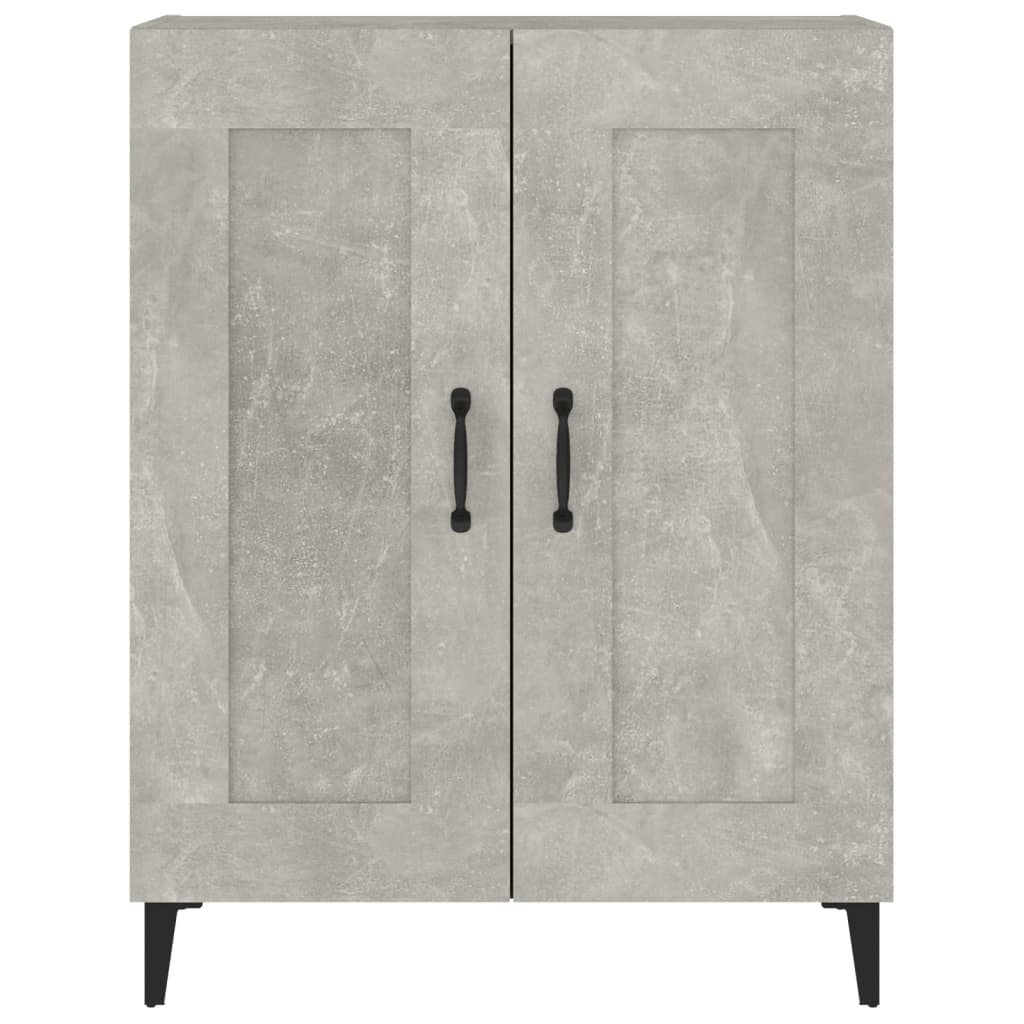 vidaXL Sideboard Concrete Grey 69.5x34x90 cm Engineered Wood