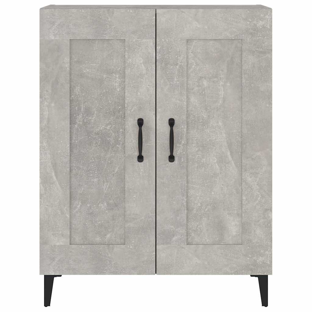 812145 vidaXL Sideboard Concrete Grey 69,5x34x90 cm Engineered Wood