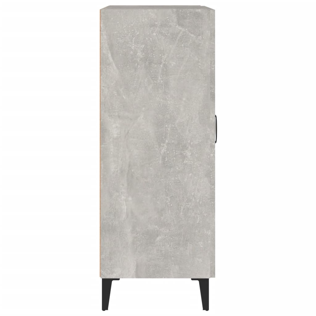 vidaXL Sideboard Concrete Grey 69.5x34x90 cm Engineered Wood