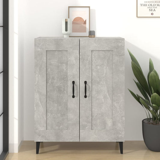 vidaXL Sideboard Concrete Grey 69.5x34x90 cm Engineered Wood