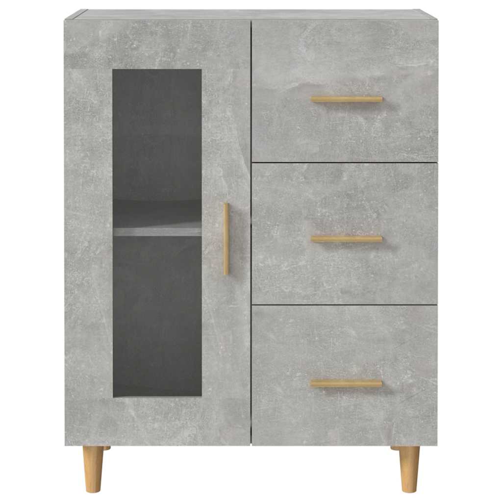 Sideboard Concrete Grey 69,5x34x90 cm Engineered Wood