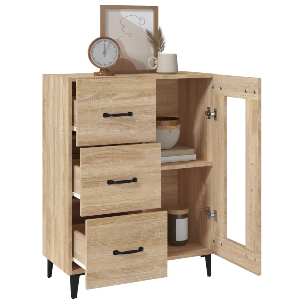 Sideboard Sonoma Oak 69.5x34x90 cm Engineered Wood