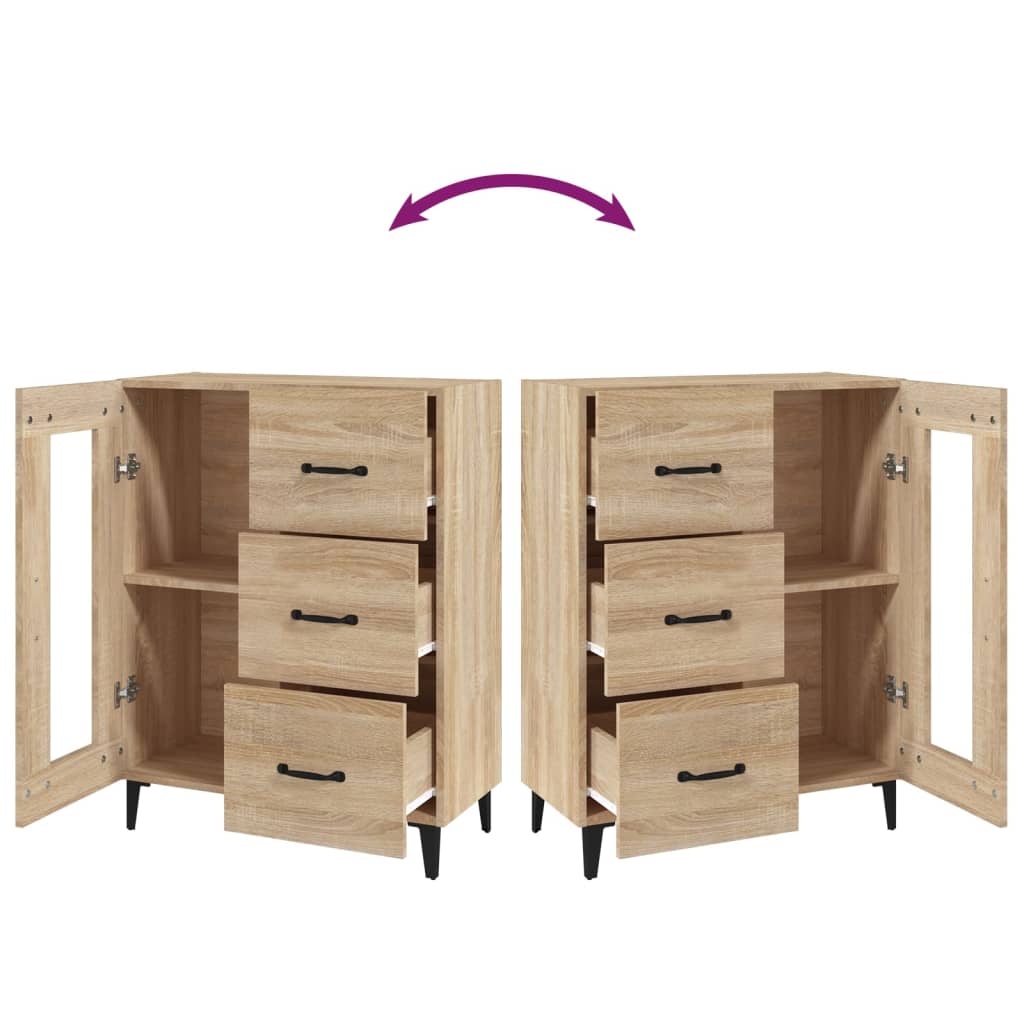 Sideboard Sonoma Oak 69.5x34x90 cm Engineered Wood