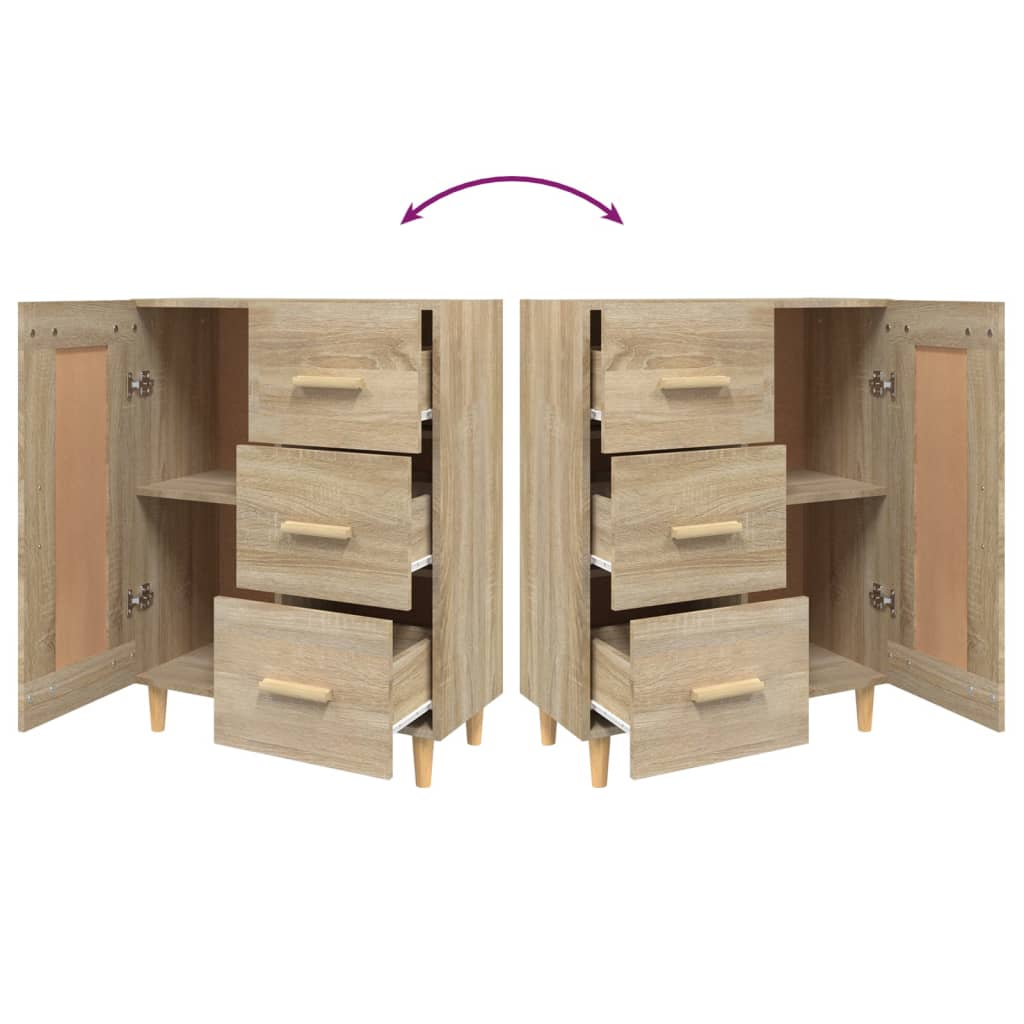 Sideboard Sonoma Oak 69.5x34x90 cm Engineered Wood