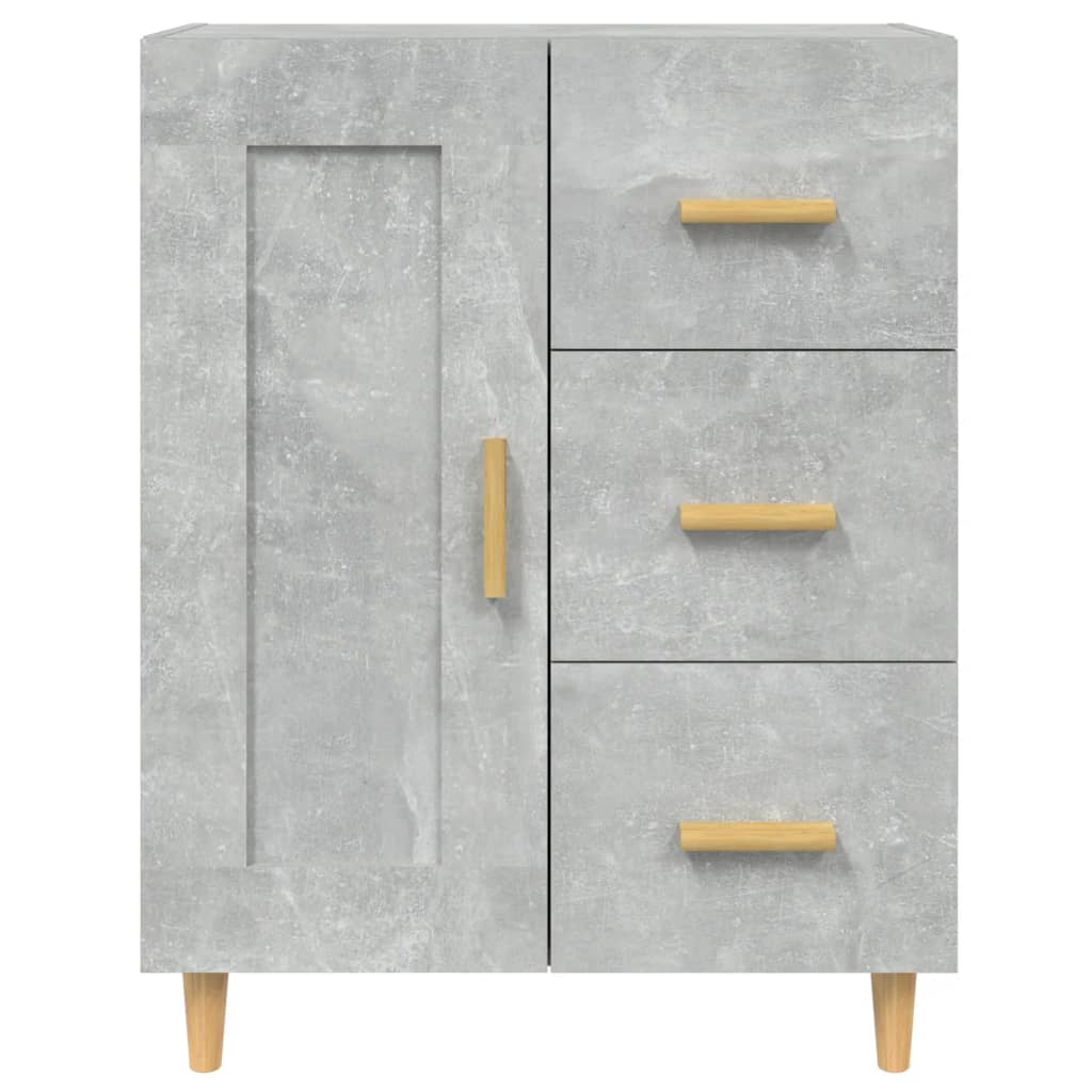 vidaXL Sideboard Concrete Grey 69.5x34x90 cm Engineered Wood