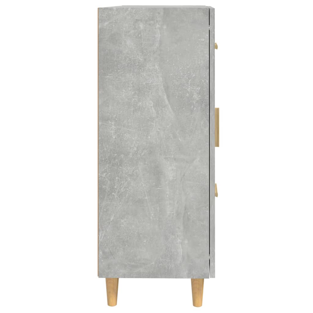 vidaXL Sideboard Concrete Grey 69.5x34x90 cm Engineered Wood