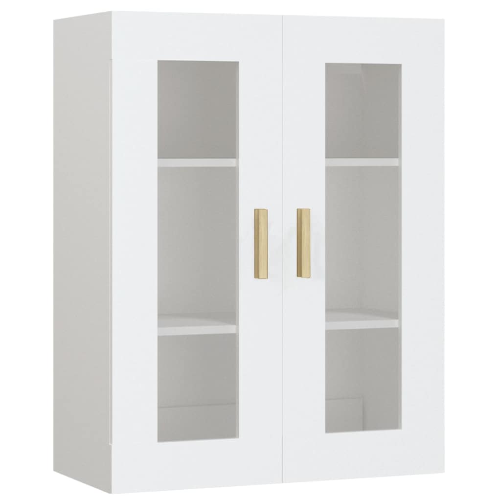Hanging Wall Cabinet White 69,5x34x90 cm